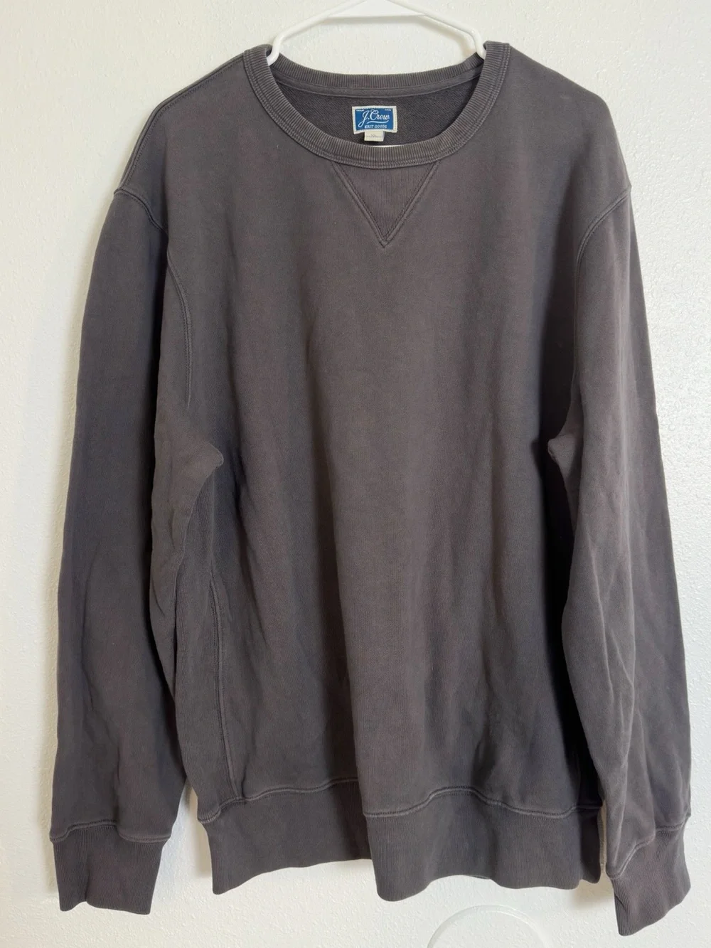 J crew knit goods grey crewneck sweatshirt